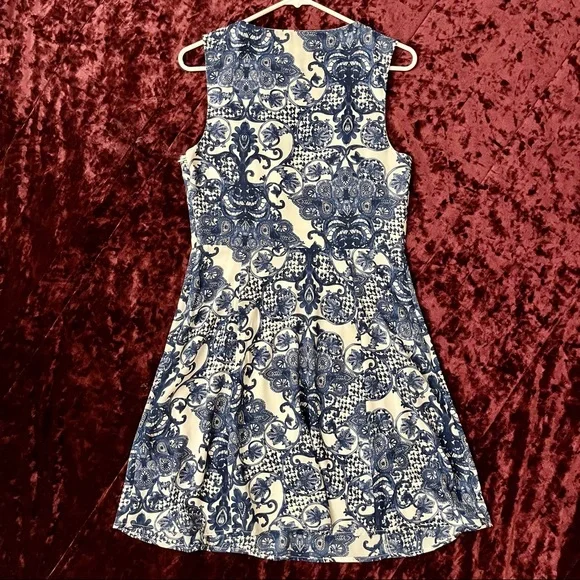 delft blue dress The Boat Dress in Delft Blue main image 0